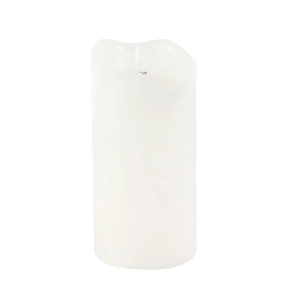 One touch false flame pillar - White