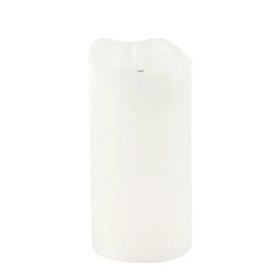 One touch false flame pillar - White