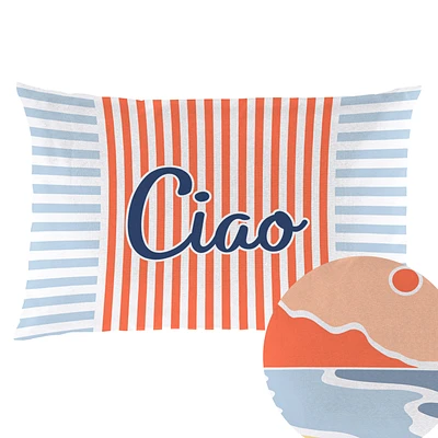 Outdoor rectangle cushion - Evening at the beach