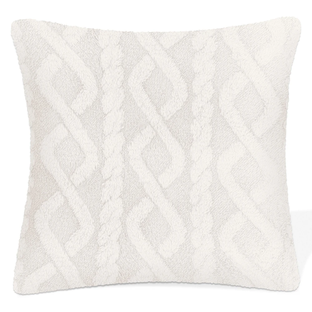 Coussin sherpa - Ivoire
