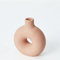 Vase en forme de beigne - Rose