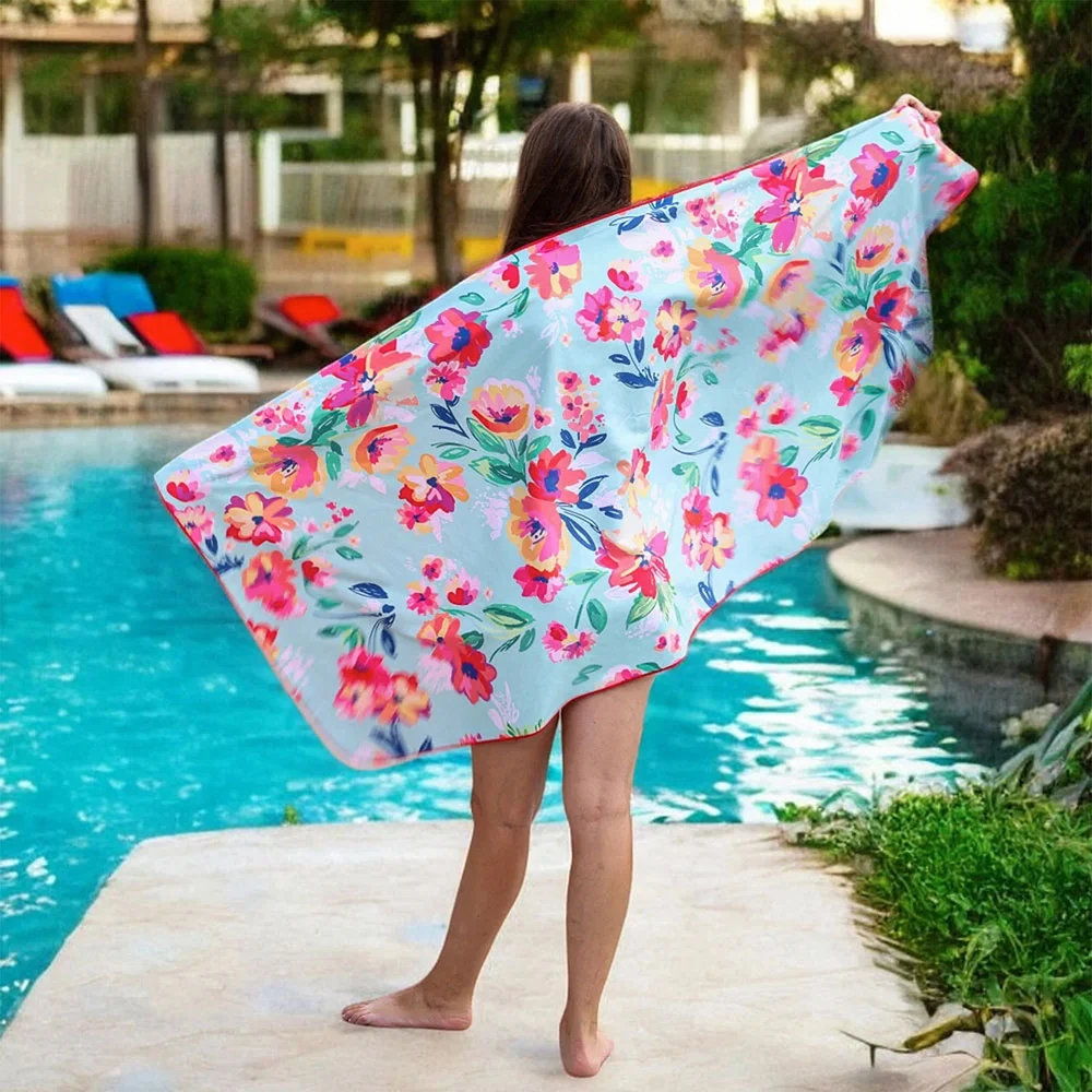 Serviette en microfibre - Fleurs de printemps