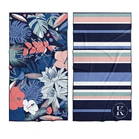 Microfiber towel - Purple flowers