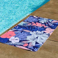 Microfiber towel - Purple flowers