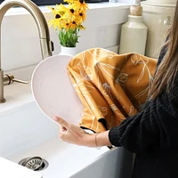 Microfiber dishcloth - Floral yellow 