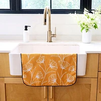 Microfiber dishcloth - Floral yellow 