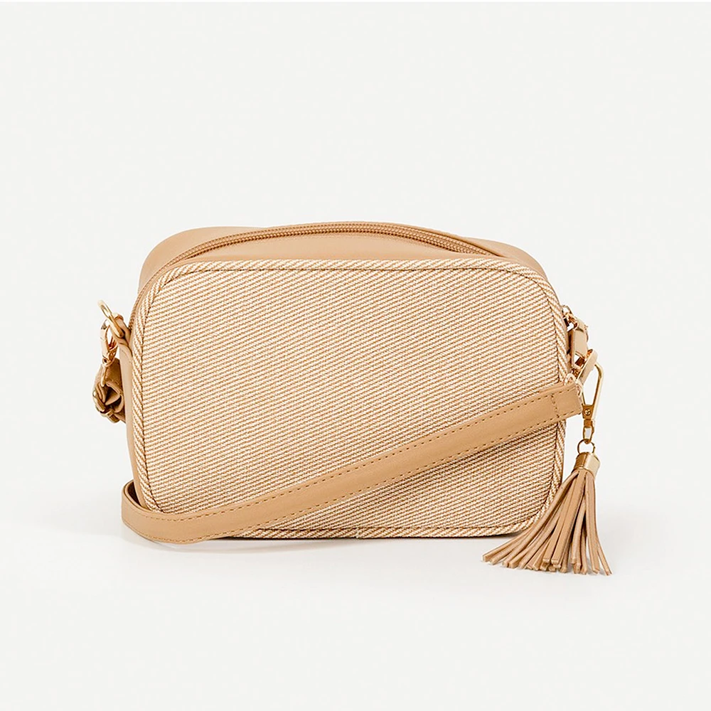 Sac Caméra en sergé - Beige
