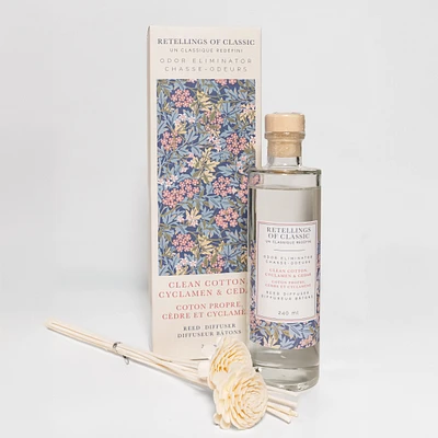 Diffuseur à roseaux - Coton frais, cyclamen & cèdre