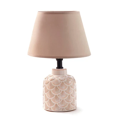 Lampe de table texturée - Beige