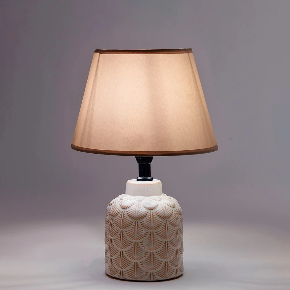 Lampe de table texturée - Beige