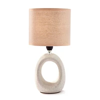 Lampe table sculptée - Beige