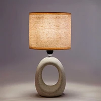 Lampe table sculptée - Beige