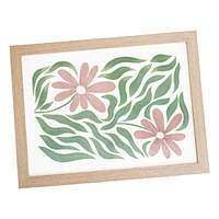 Plateau coussin - Fleurs roses