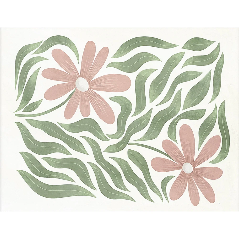 Plateau coussin - Fleurs roses