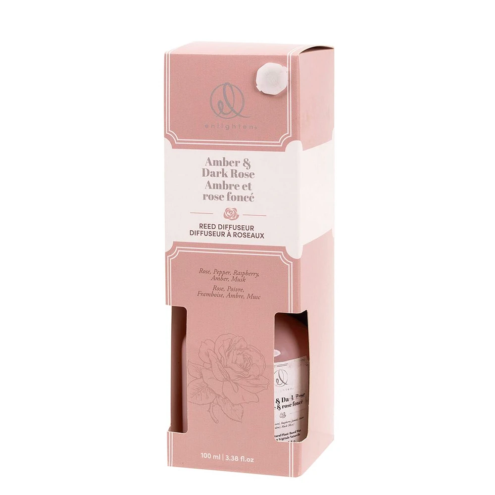 Diffuseur à roseaux - Ambre & rose