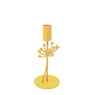 Yellow candle holder - Flower