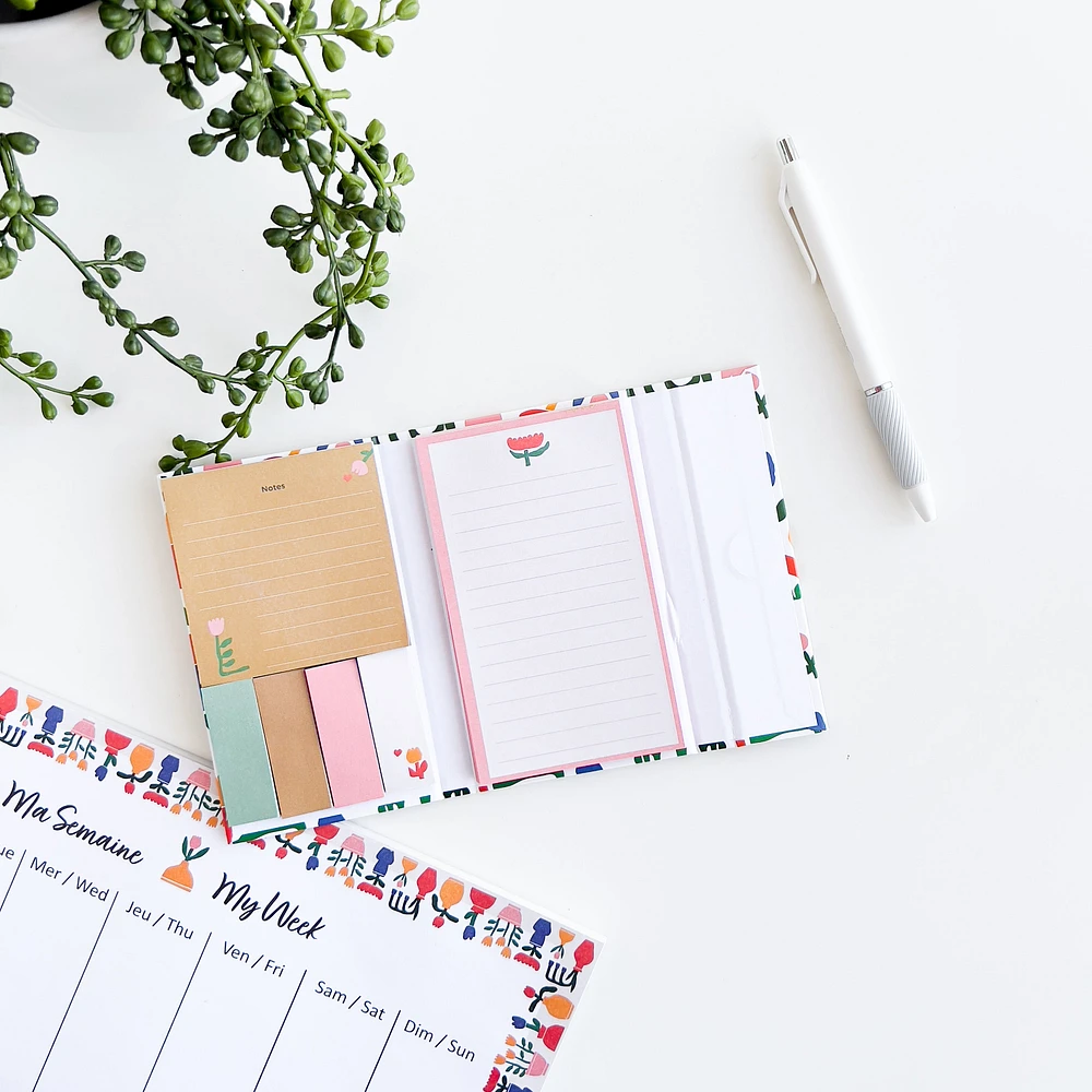 Mini coffret de notes - Tulipes