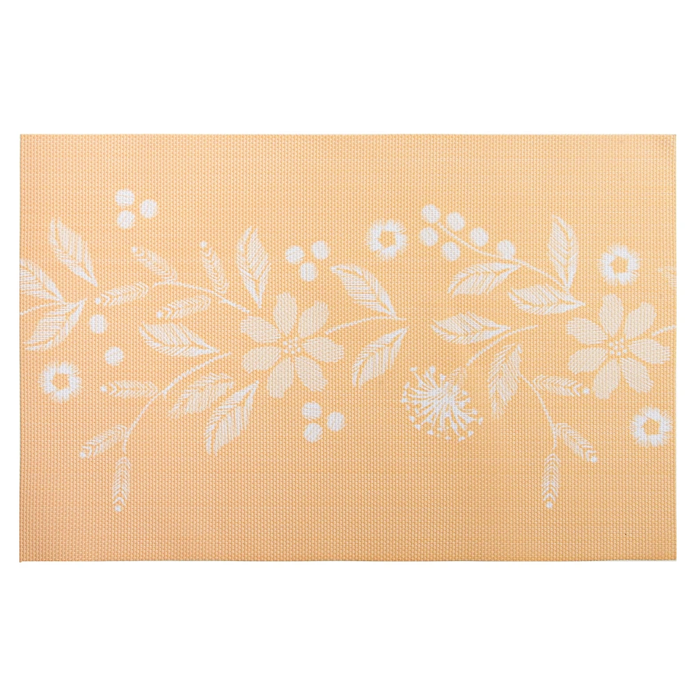 Flowers placemat - Yellow