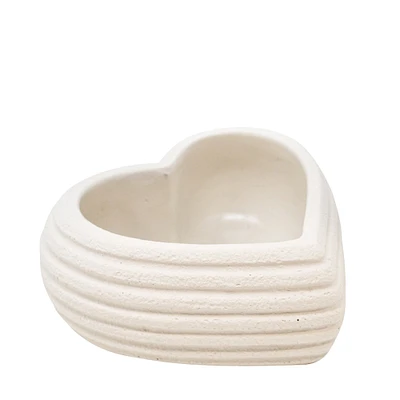 Heart shape pot - Beige