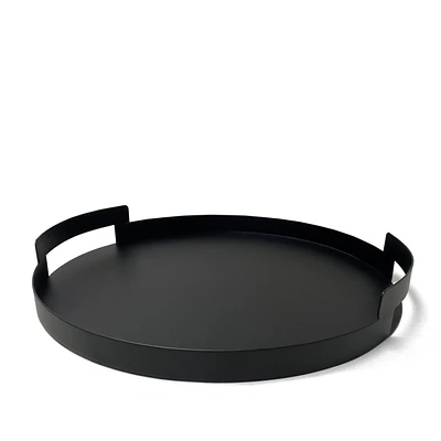 Serving tray with handles - Black