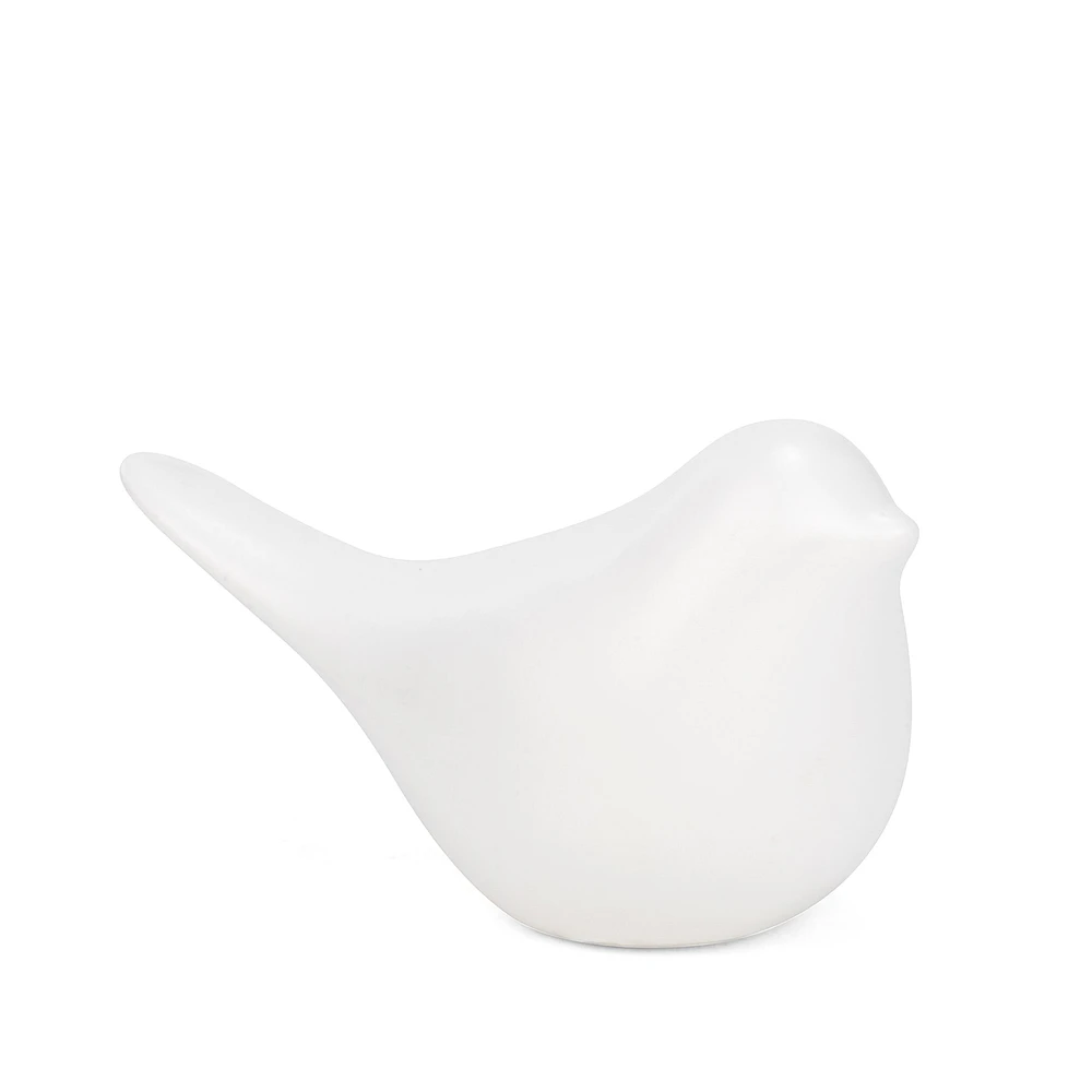 Decorative bird - White