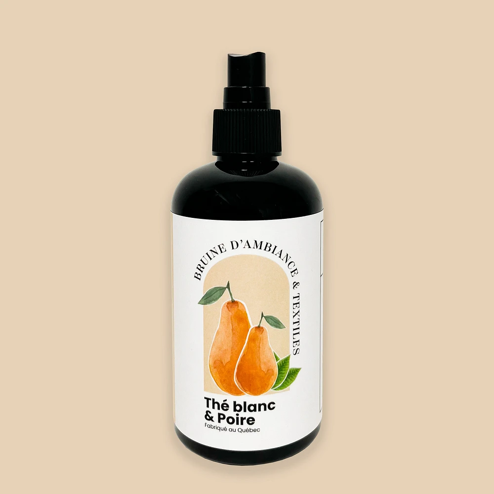 Bruine d'ambiance & textiles - Thé blanc & poire