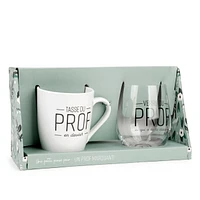 Wine glass & mug duo - Prof