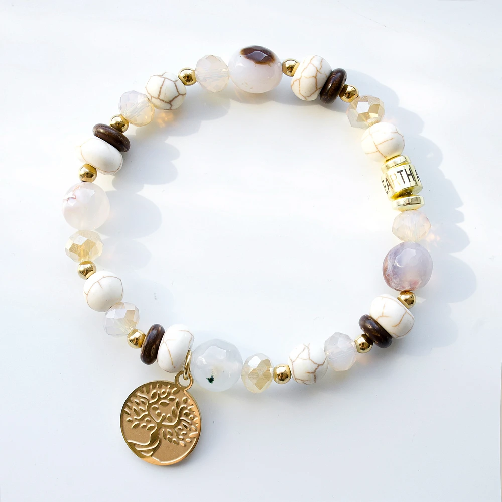 Bracelet message maman - Doré