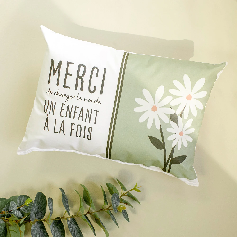 Coussin à texte - Merci