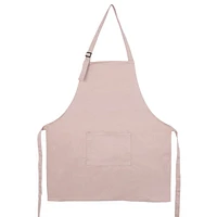 Tablier uni à poche - Rose