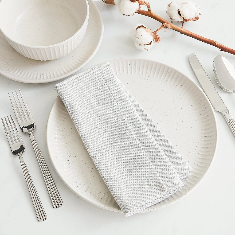 Textured dinnerware set - Sesame