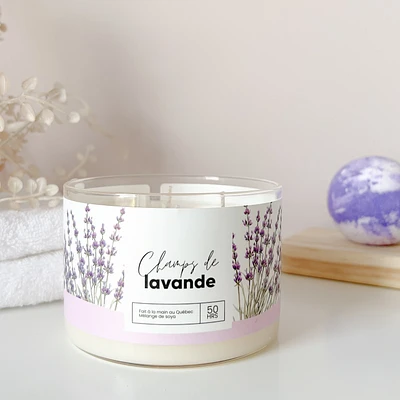 3-Wick Candle - Lavender