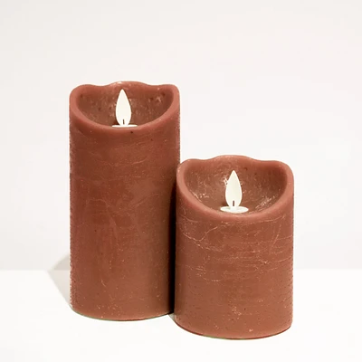 False flame pillar - Tobacco