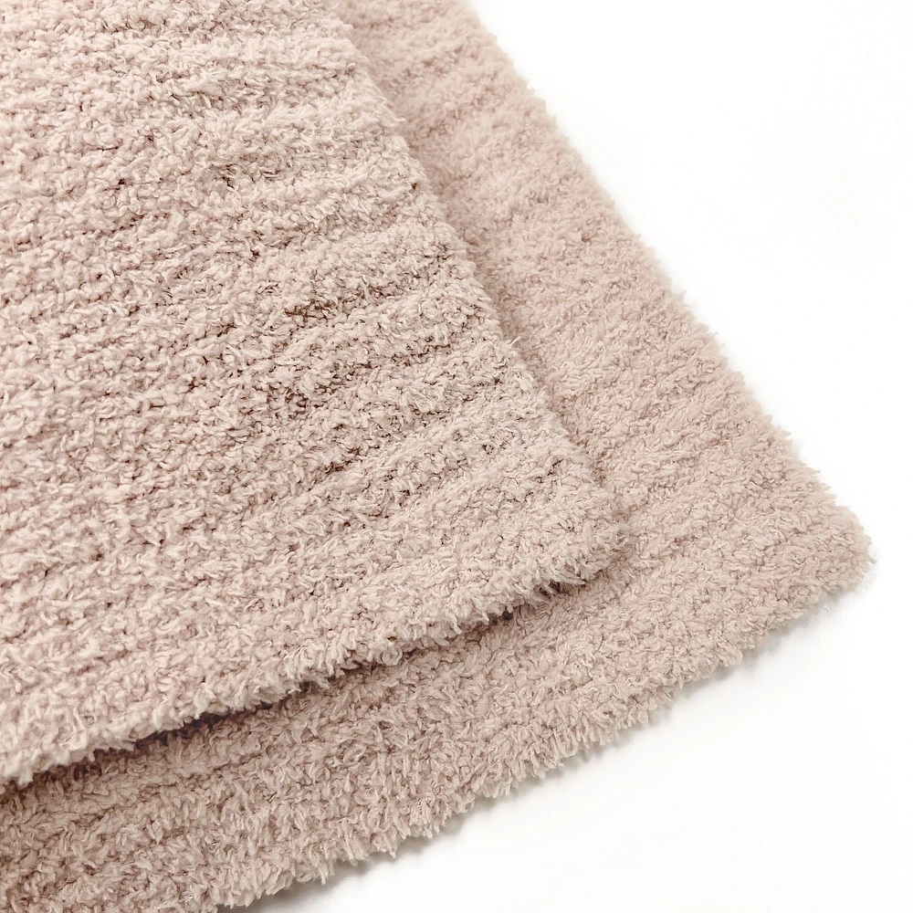 Jeté tricot deluxe - Rose blush
