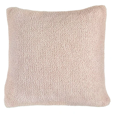 Coussin tricot deluxe - Rose blush