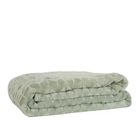 Plush throw - Sage