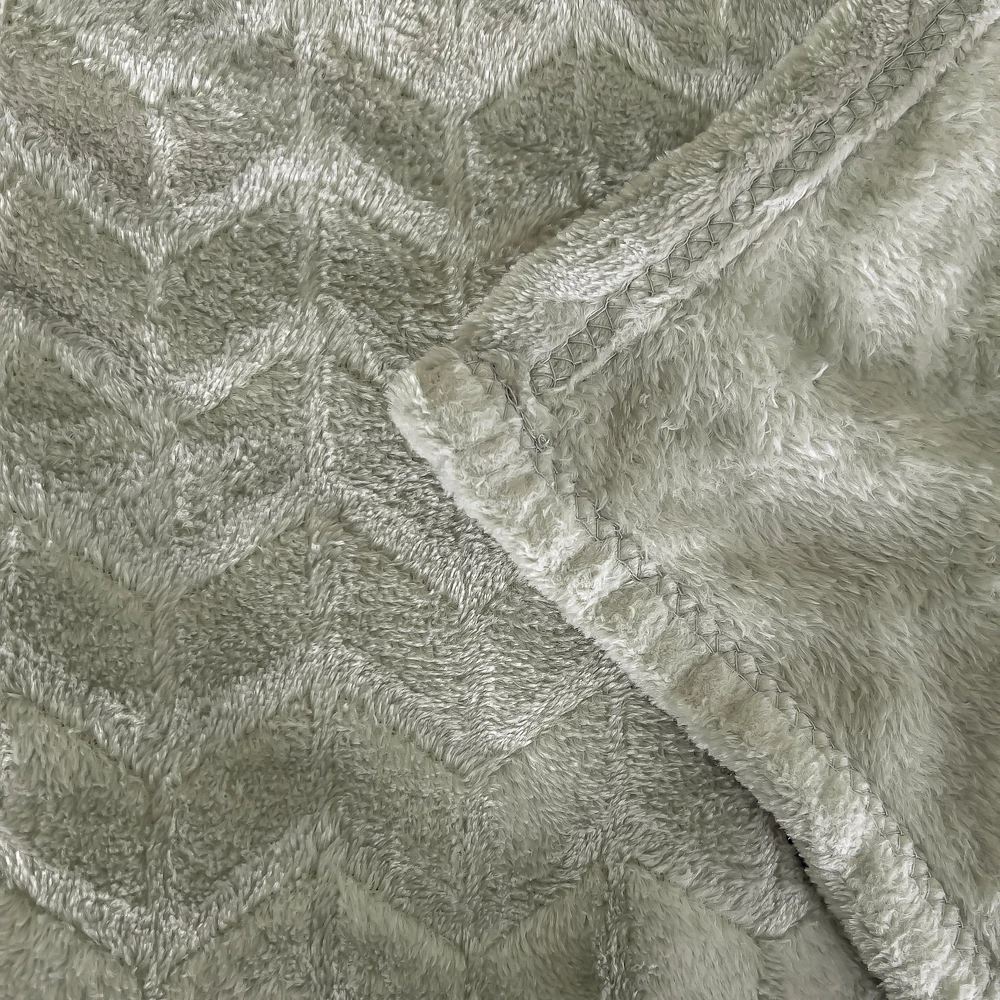 Plush throw - Sage