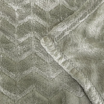 Plush throw - Sage