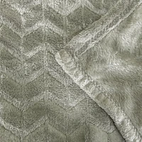 Plush throw - Sage