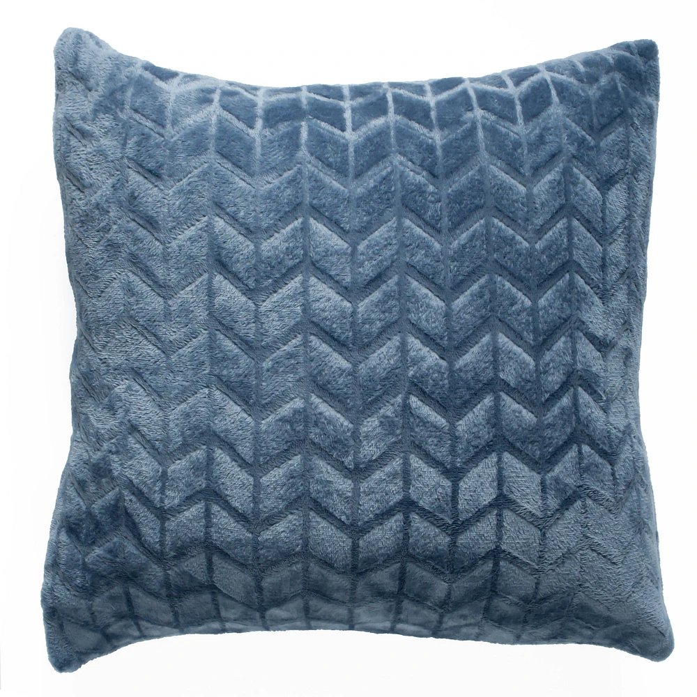 Coussin en peluche - Bleu