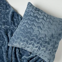 Coussin en peluche - Bleu
