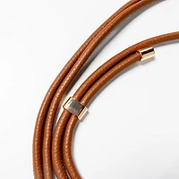 Cell phone loop - Chestnut & gold