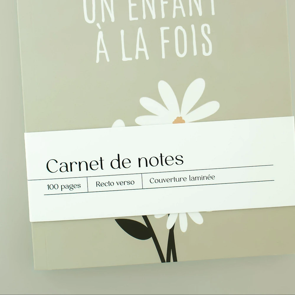 Carnet de notes - Un enfant à la fois