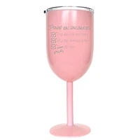 Pink isothermal wine glass - Prof en vacances