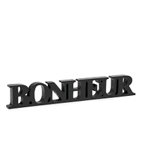 Mot «BONHEUR» noir