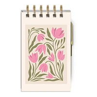 Calepin & crayon - Tulipe rose