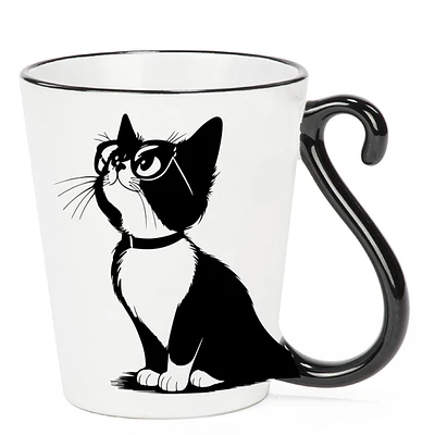 Mug - Cats tail with glasses