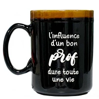 Rustic black mug - Prof