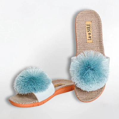 Sandales à pompon