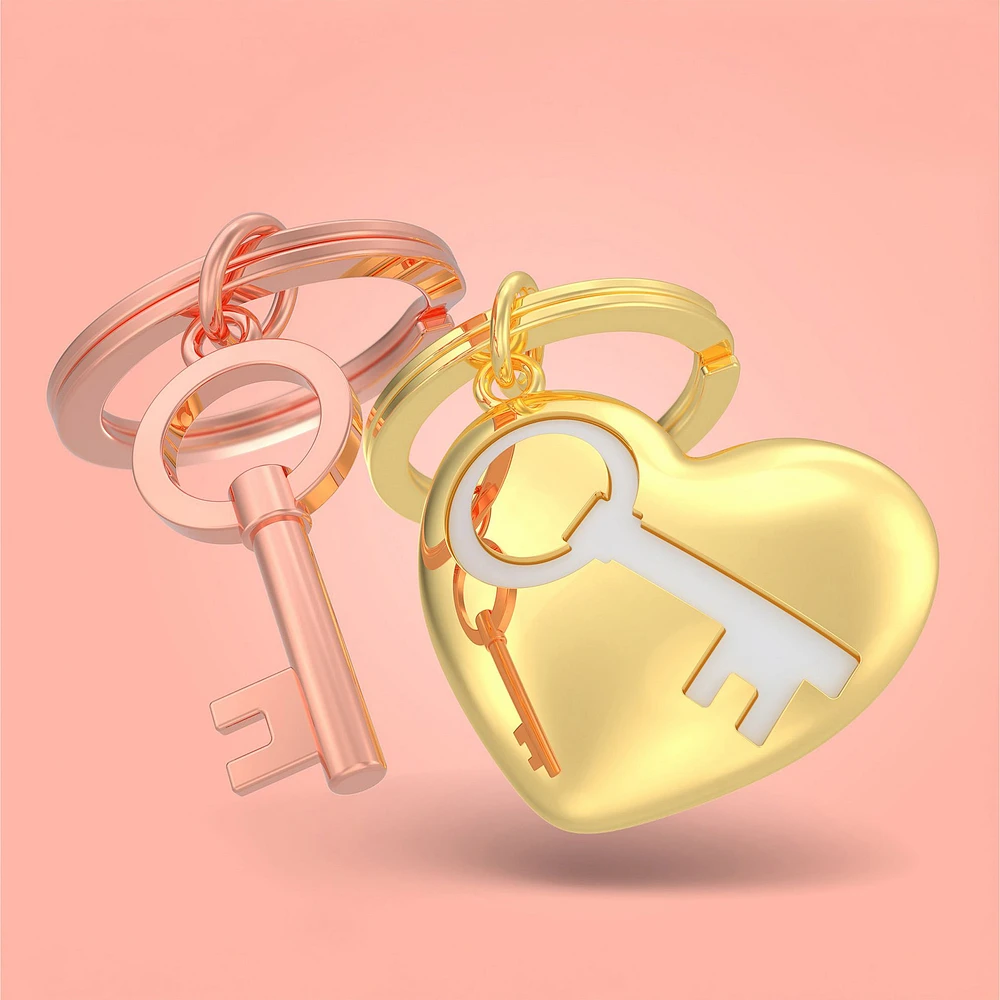 Keyring - Heart & key